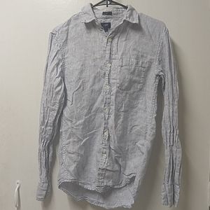 J. Crew Factory | Blue & White Button Down Shirt